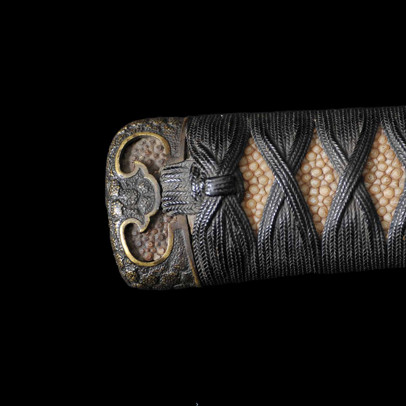 Katana - Aoi Family Crest - Uchigatana Koshirae - Ubu Nakago - Shinto Era - Aichi 17294 - Image 20