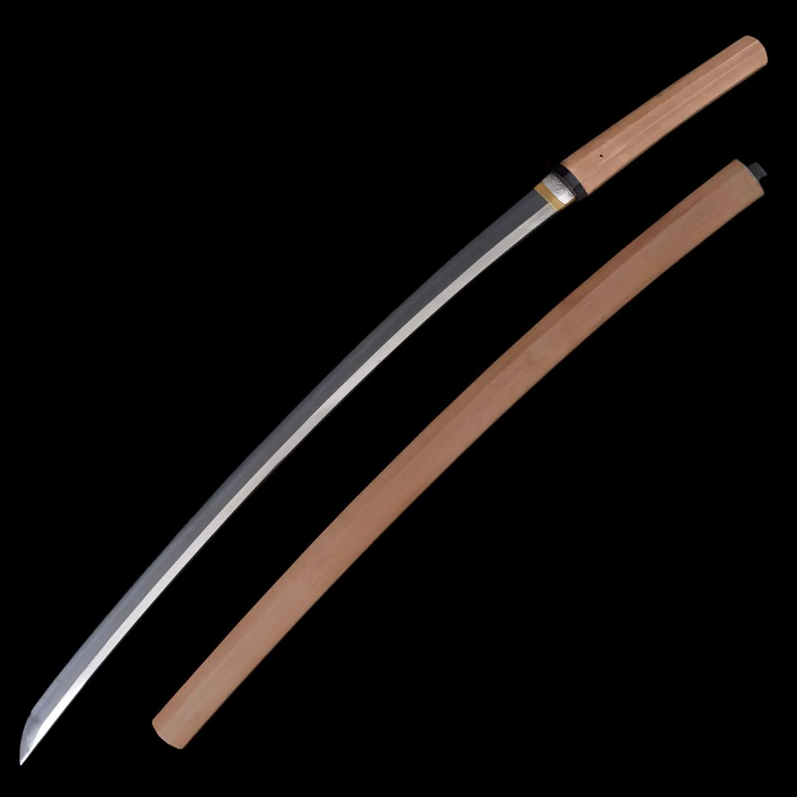 Katana - Kiyomitsu - NBTHK Hozon Certificate - Shirasaya Koshirae - Suriage Nakago - Koto Era - Yamagata 50401 - Image 2