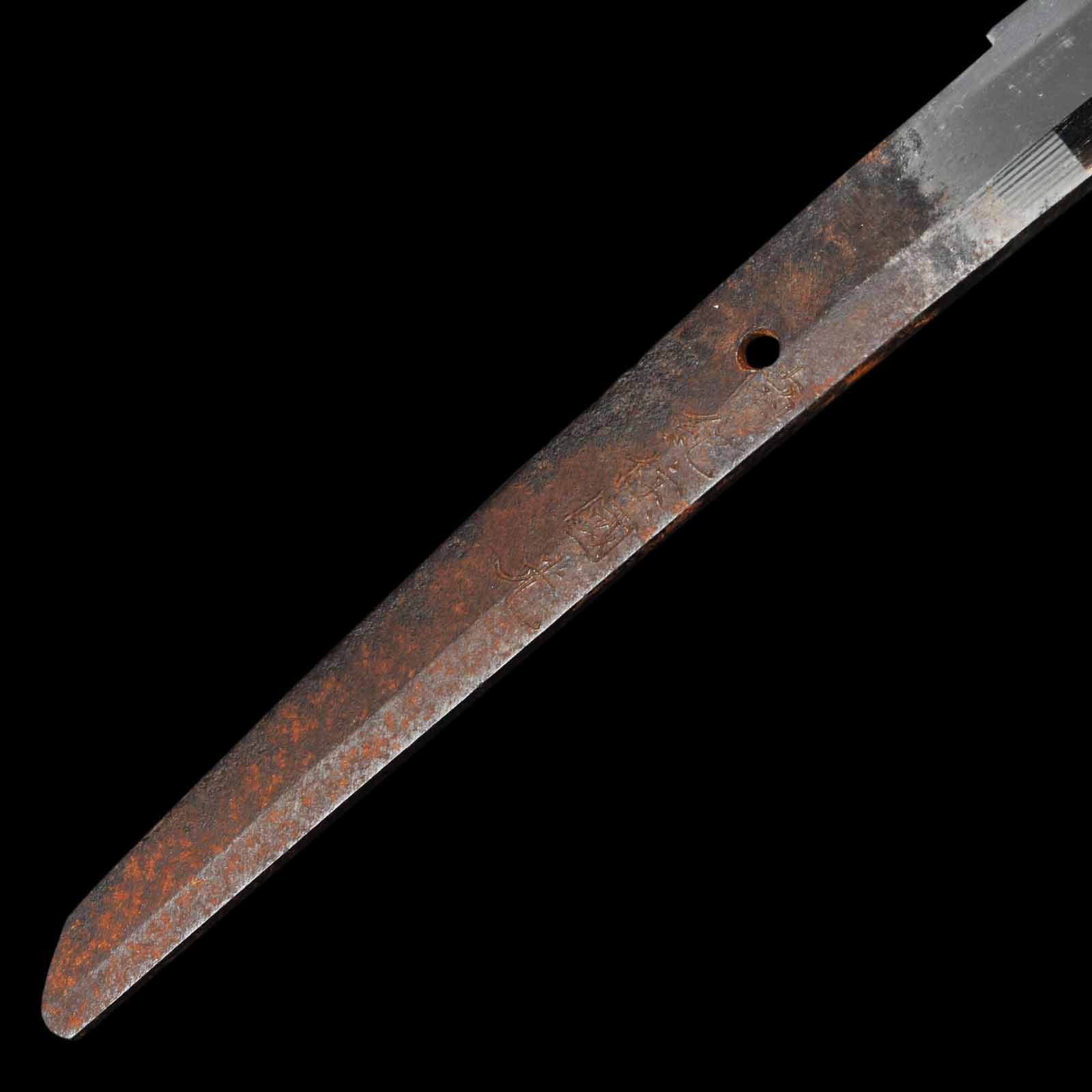 Katana - Kunimitsu - NBTHK Certificate - Shirasaya Koshirae - Ubu Nakago - Shinshinto Era - Image 11