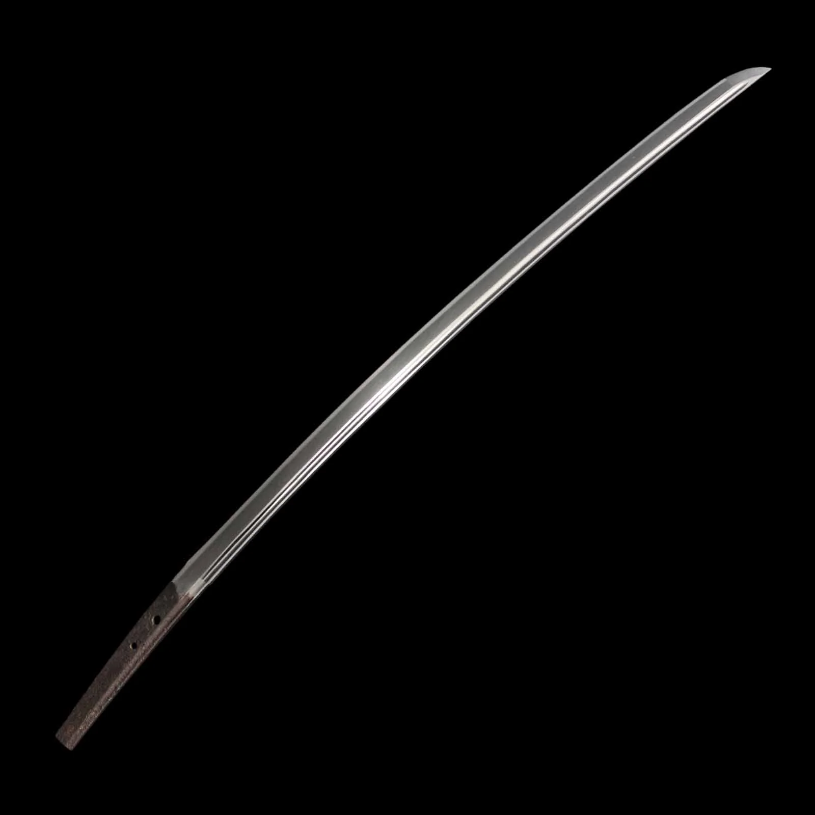 Katana - Mumei(No Signature) - NBTHK Certificate(Kongo Hyo'e Moritaka) - Shirasaya Koshirae - Suriage Nakago - Koto Era - Fukuoka 6462 - Image 3