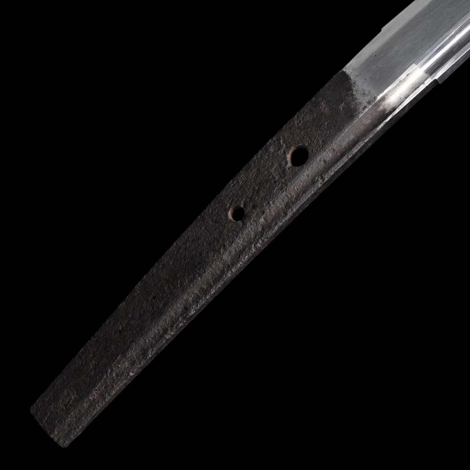 Katana - Mumei(No Signature) - NBTHK Certificate(Kongo Hyo'e Moritaka) - Shirasaya Koshirae - Suriage Nakago - Koto Era - Fukuoka 6462 - Image 9