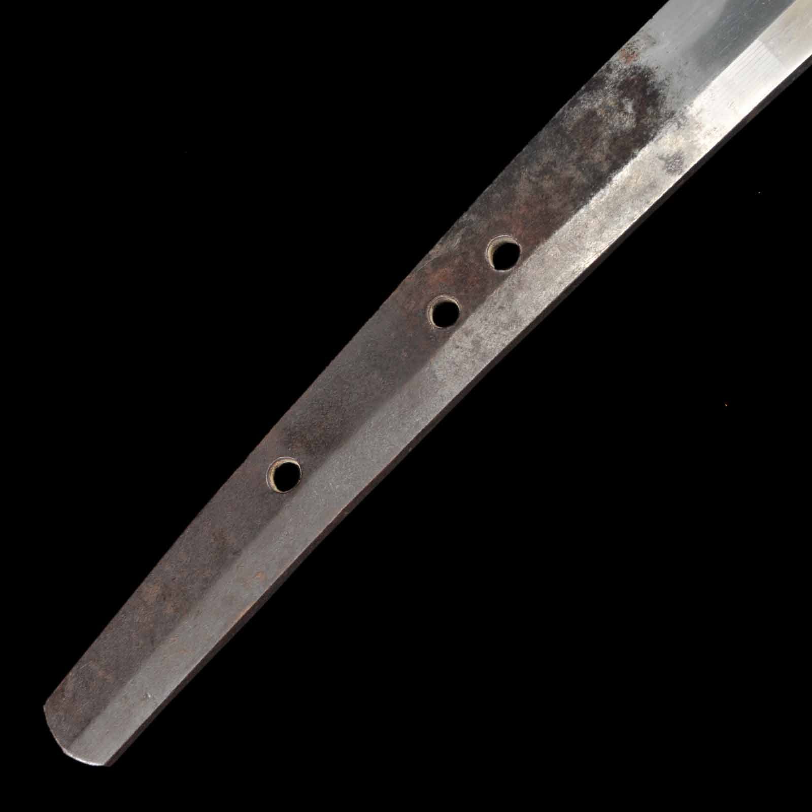 Katana - Mumei(No Signature) - NBTHK Tokubetsu Kicho Certificate(Ujifusa) - Uchigatana/Shirasaya Koshirae - Suriage Nakago - Shinto Era - Kanagawa 47155 - Image 11