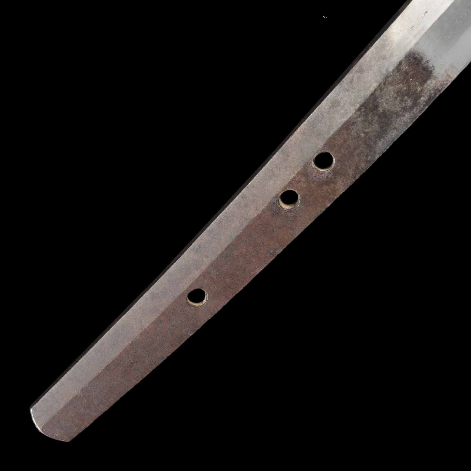 Katana - Mumei(No Signature) - NBTHK Tokubetsu Kicho Certificate(Ujifusa) - Uchigatana/Shirasaya Koshirae - Suriage Nakago - Shinto Era - Kanagawa 47155 - Image 18