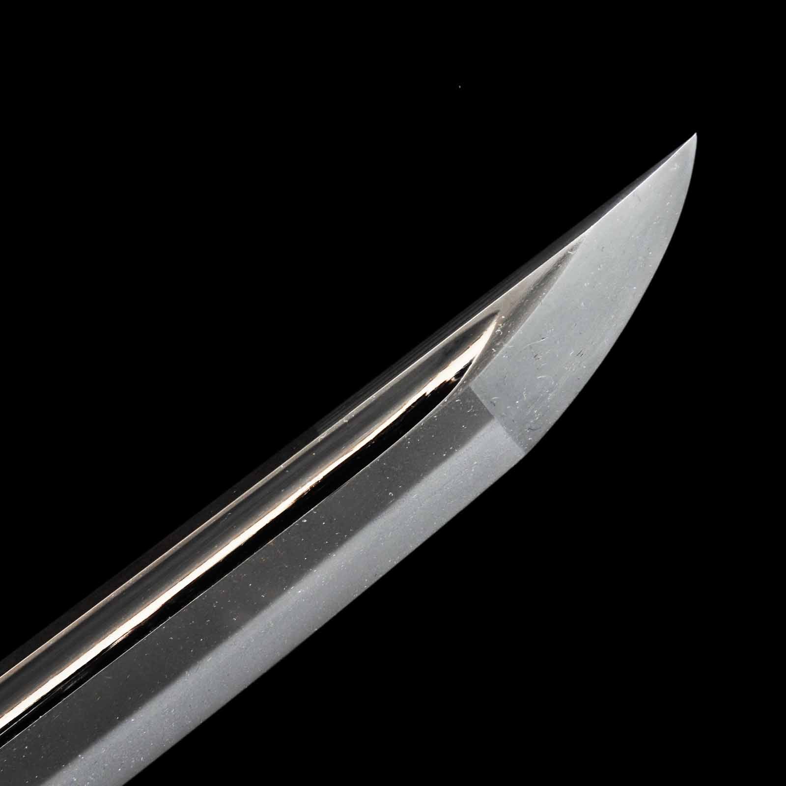 Katana - Mumei(No Signature) - NBTHK Certificate(Nakajima Rai) - Shirasaya(Sayagaki by Kunzan) Koshirae - Suriage Nakago - Koto Era - Image 11