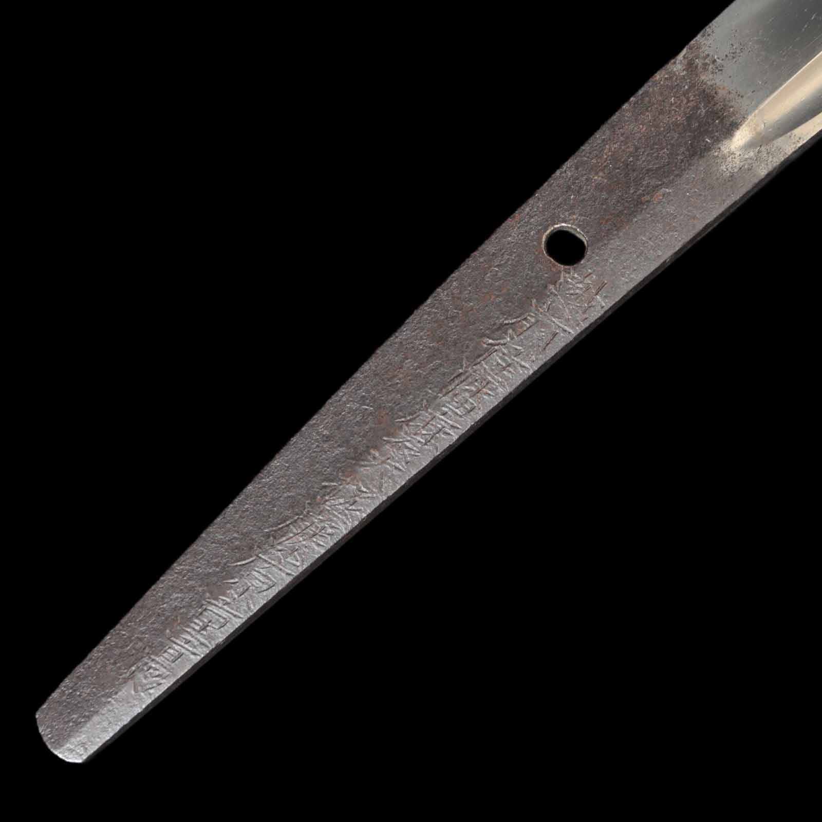 Katana - Shigetaka - NBTHK Hozon Certificate - Shirasaya - Ubu Nakago - Shinto Era - Hyogo 89409 - Image 9