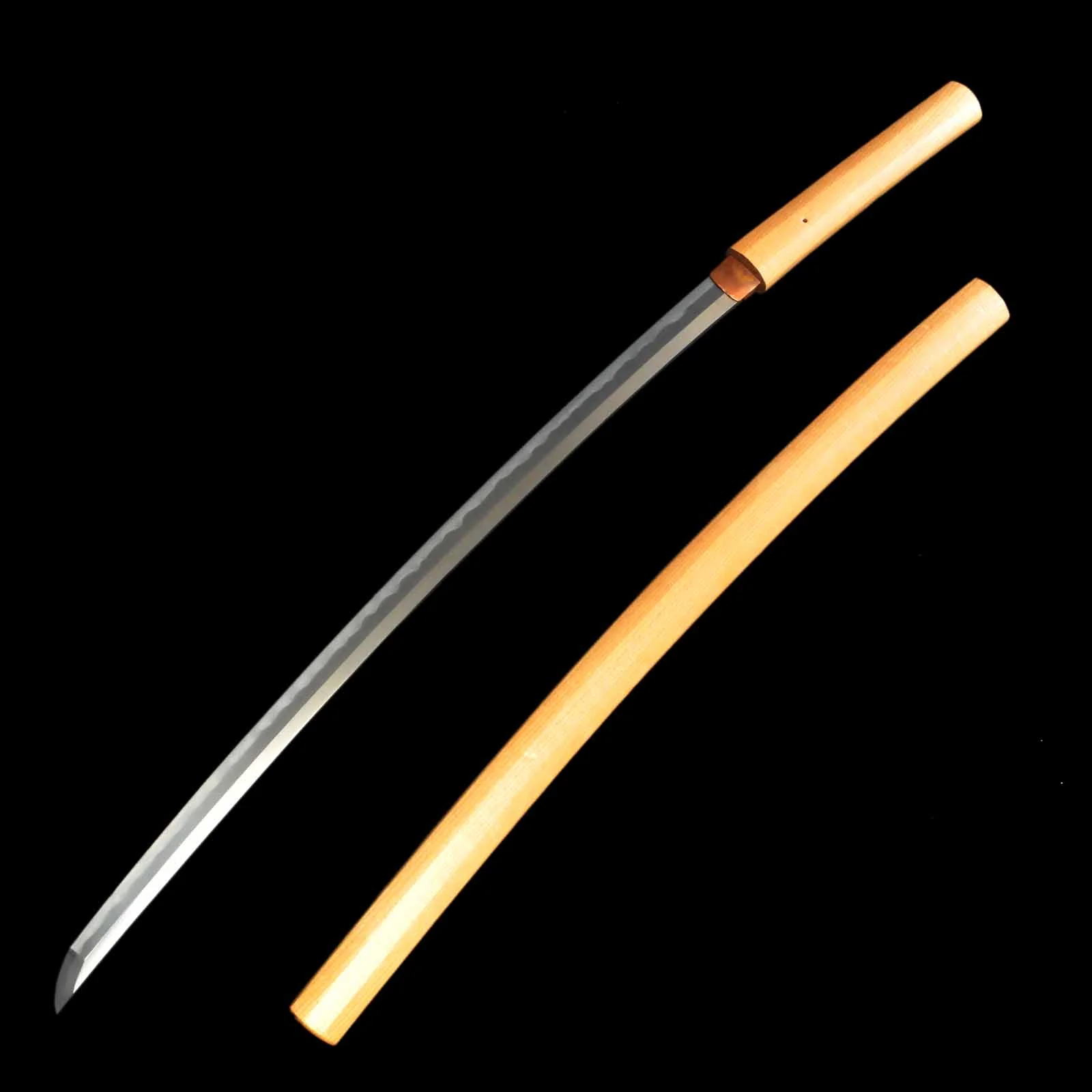 Katana - Teruhide - NBTHK Hozon Certificate - Shirasaya Koshirae - Ubu Nakago - Gendai Era - Tokushima 26490 - Image 2