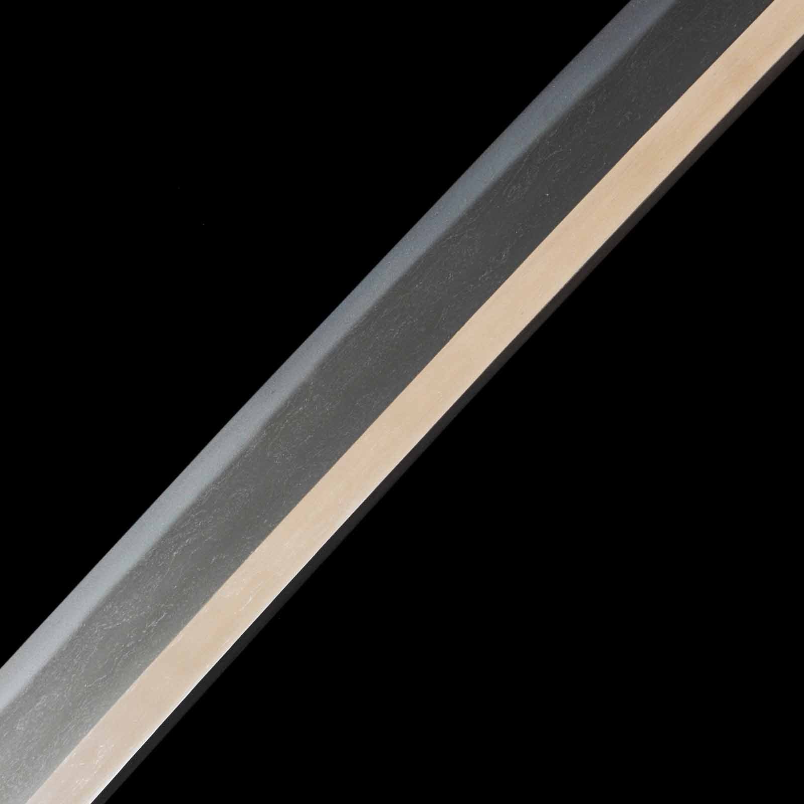 Katana - Tsuguhiro - NBTHK Tokubetsu Hozon Certificate - Uchigatana/Shirasaya Koshirae - Suriage Nakago - Koto Era - Image 7