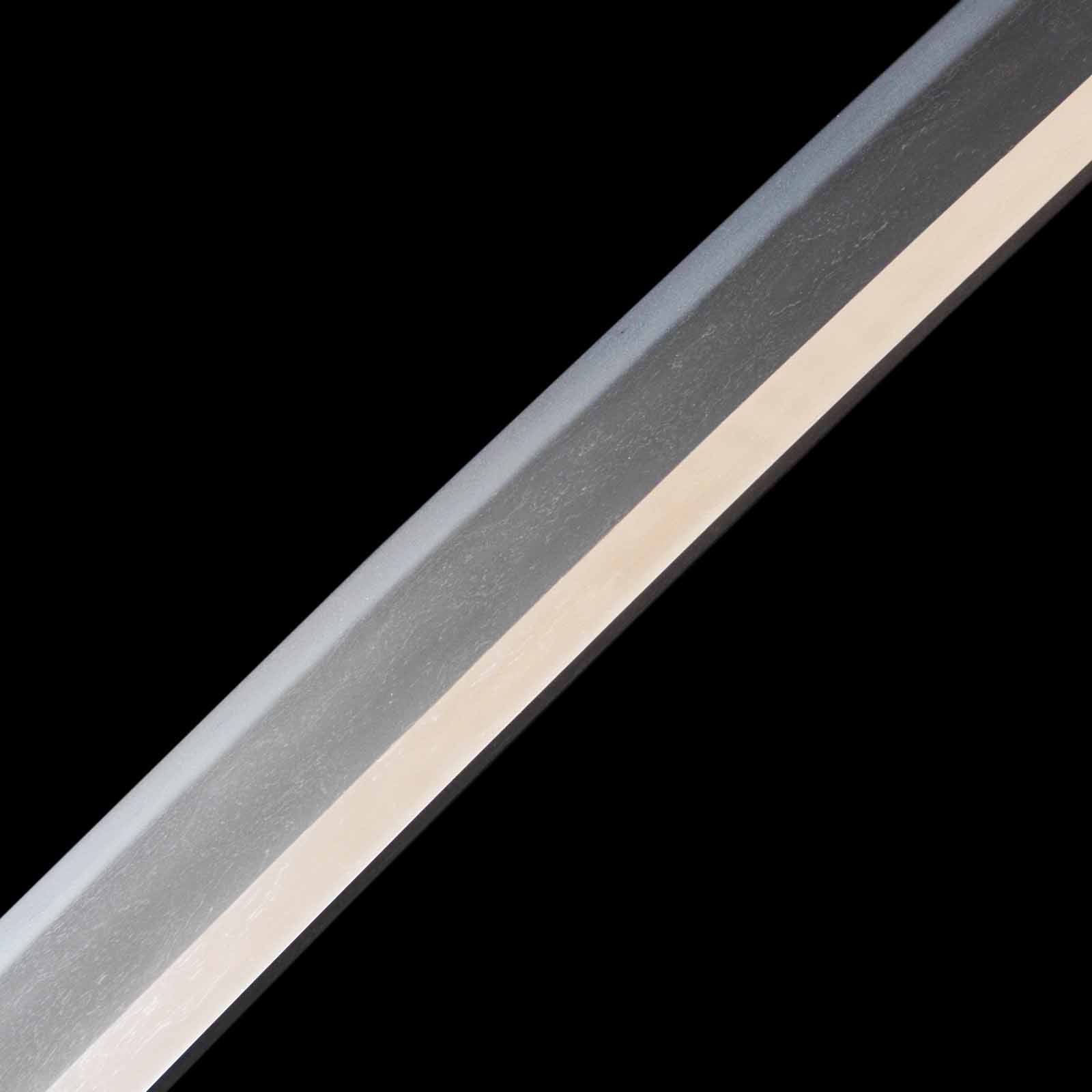 Katana - Tsuguhiro - NBTHK Tokubetsu Hozon Certificate - Uchigatana/Shirasaya Koshirae - Suriage Nakago - Koto Era - Image 8
