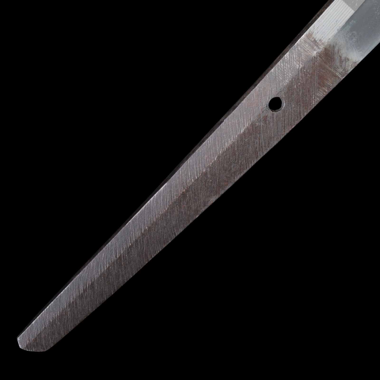 Katana - Ujifusa - Uchigatana/Shirasaya Koshirae - Ubu Nakago - Shinto Era - Aichi 15263 - Image 18
