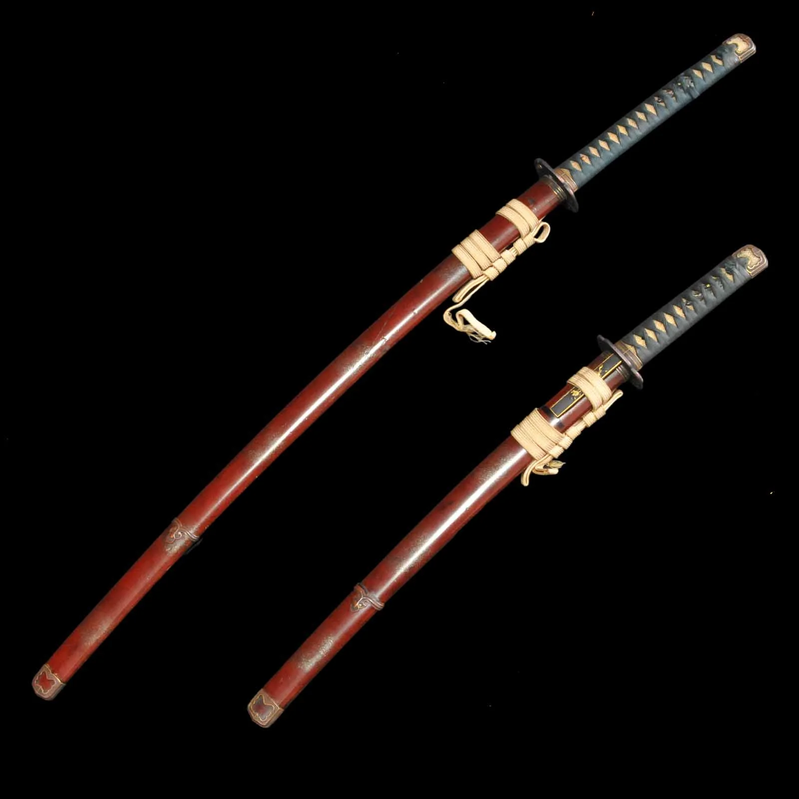 Katana/Wakizashi Daisho Set - Kaneyoshi - NBTHK Tokubetsu Hozon Certificate - Uchigatana/Shirasaya Koshirae - Ubu Nakago - Shinshinto Era - Osaka 74791/74792 - Image 2