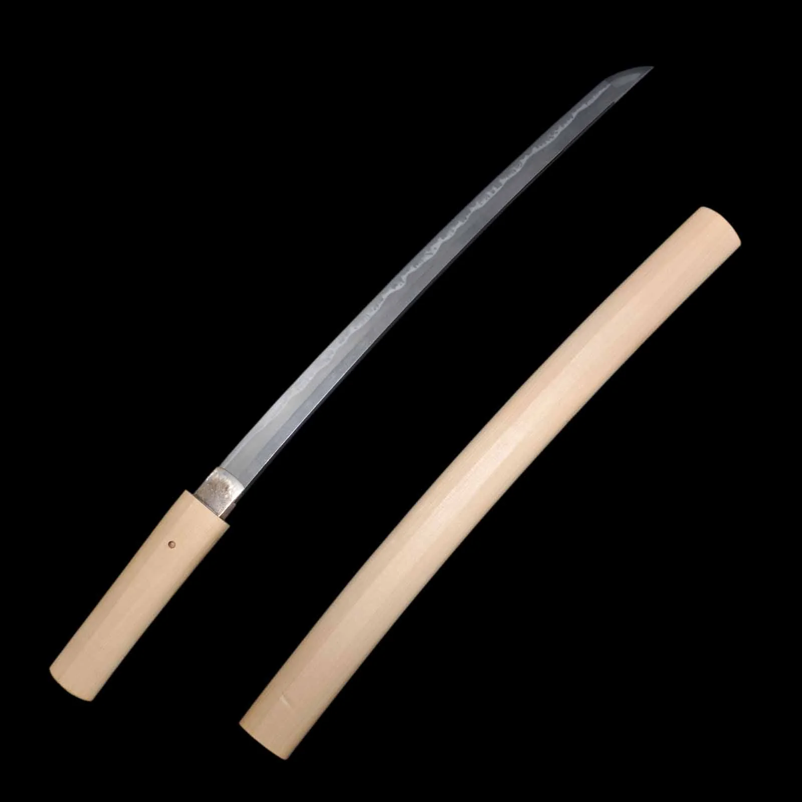 Katana/Wakizashi Daisho Set - Toshizane - NBTHK Tokubetsu Hozon Certificate - Uchigatana/Shirasaya Koshirae - Ubu Nakago - Shinshinto Era - Nagano 90508/90509 - Image 7
