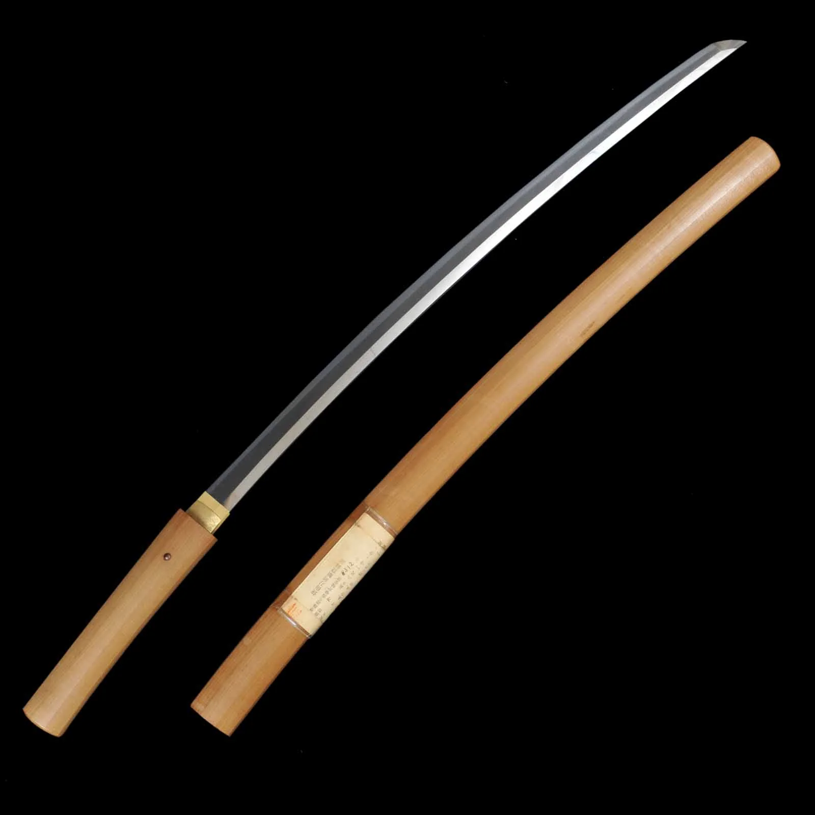 Katana/Wakizashi Daisho Set - Masahisa(Katana)/Mumei(Wakizashi) - NBTHK Certificate - Uchigatana/Shirasaya Koshirae - Ubu Nakago - Koto Era - Image 5