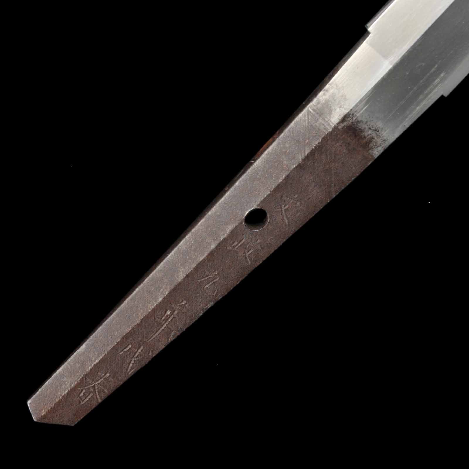 Tanto(Shobu-zukuri) - Toshizane - NBTHK Hozon Certificate - Tanto/Shirasaya Koshirae - Ubu Nakago - Shinshinto Era - Aichi 65374 - Image 10