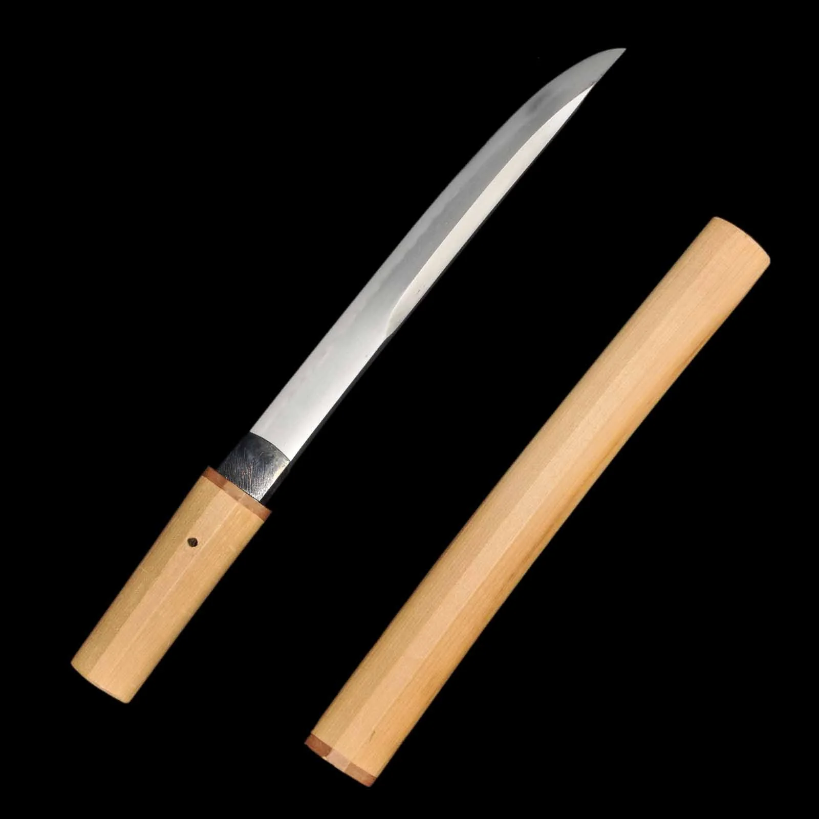 Tanto(Unokubi) - Masaoku - NBTHK Hozon Certificate - Tanto/Shirasaya Koshirae - Ubu Nakago - Shinshinto Era - Tokyo 199447 - Image 3