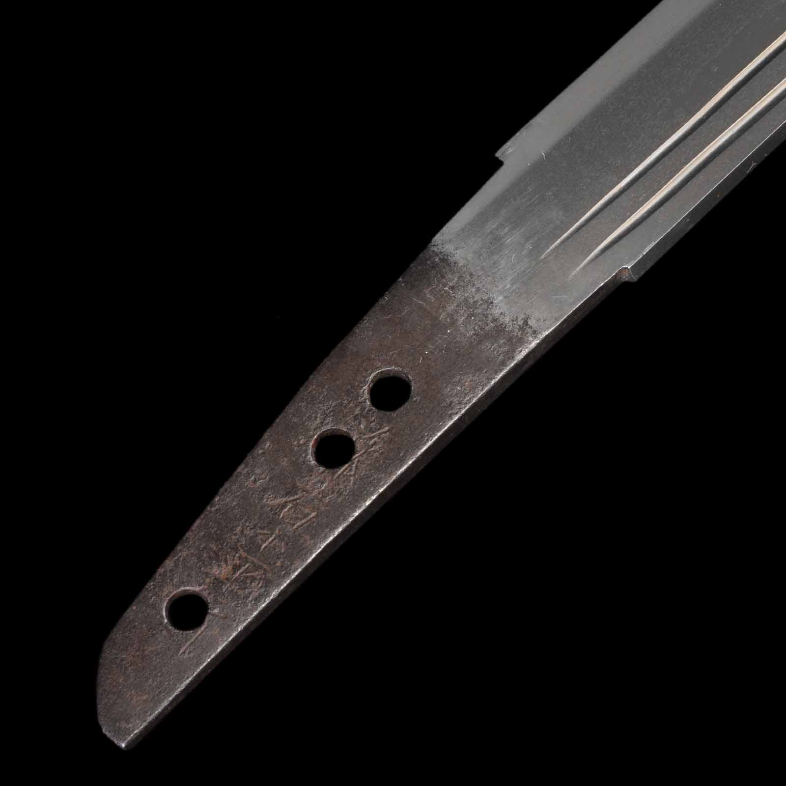 Wakizashi - Masayuki - NBTHK Tokubetsu Hozon Certificate - Shirasaya Koshirae - Suriage Nakago - Shinto Era - Ehime 45321 - Image 6