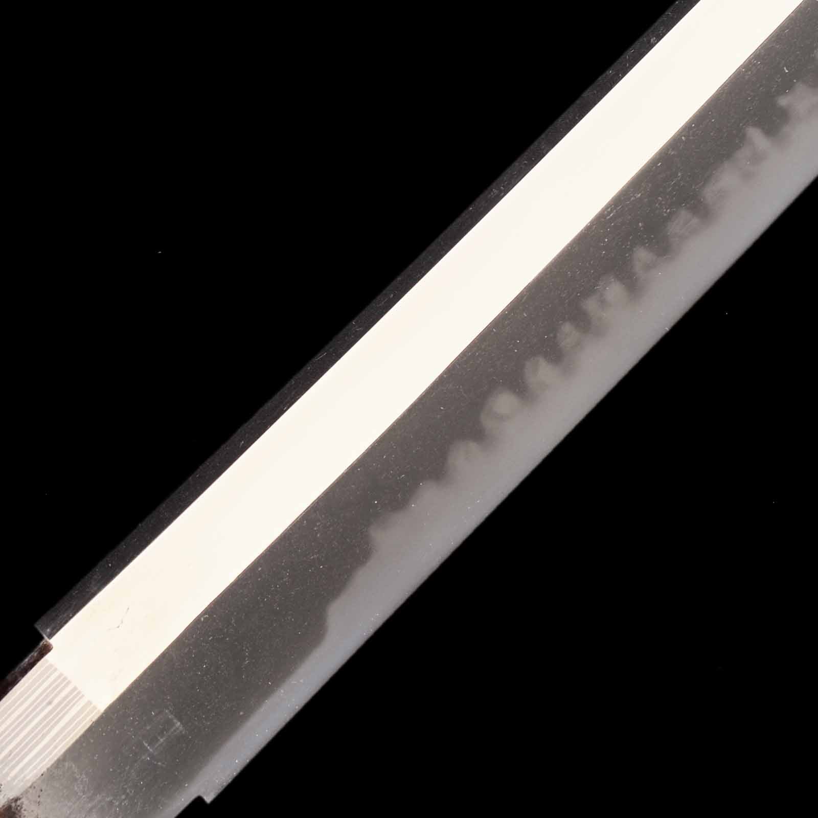Wakizashi - Mumei(No Signature) - NBTHK Hozon Certificate(Kiyonobu) - Shirasaya - Ubu Nakago - Shinto Era - Aichi 61420 - Image 12