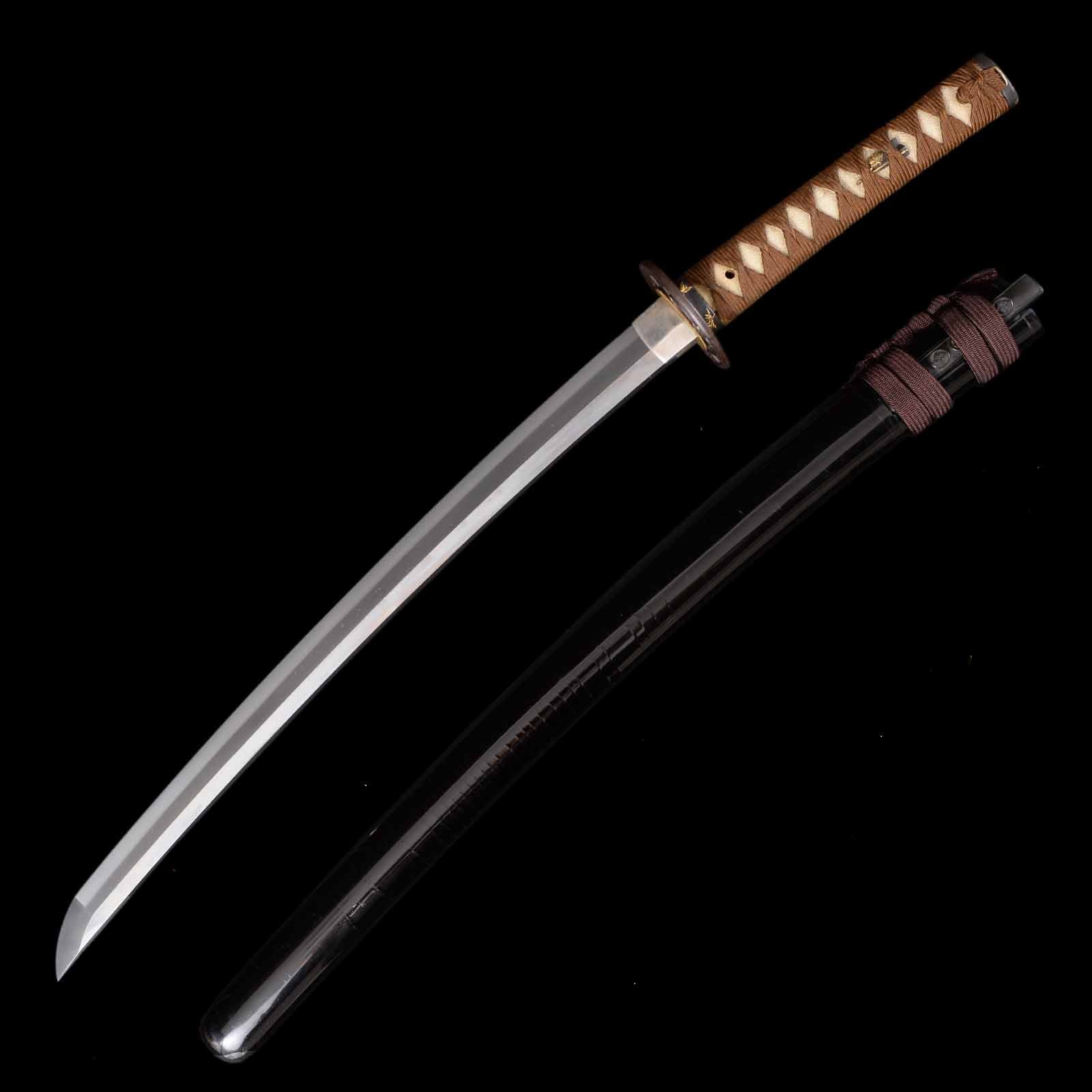 Wakizashi - Mumei(No Signature) - NBTHK Tokubetsu Kicho Certificate(Tadahiro) - Uchigatana Koshirae - Ubu Nakago - Shinto Era - Hokkaido 14963 - Image 2