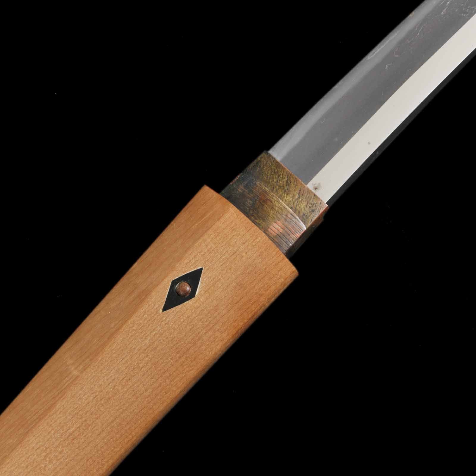 Wakizashi - Mumei(No Signature) - Shirasaya Koshirae - Ubu Nakago - Koto - Image 14