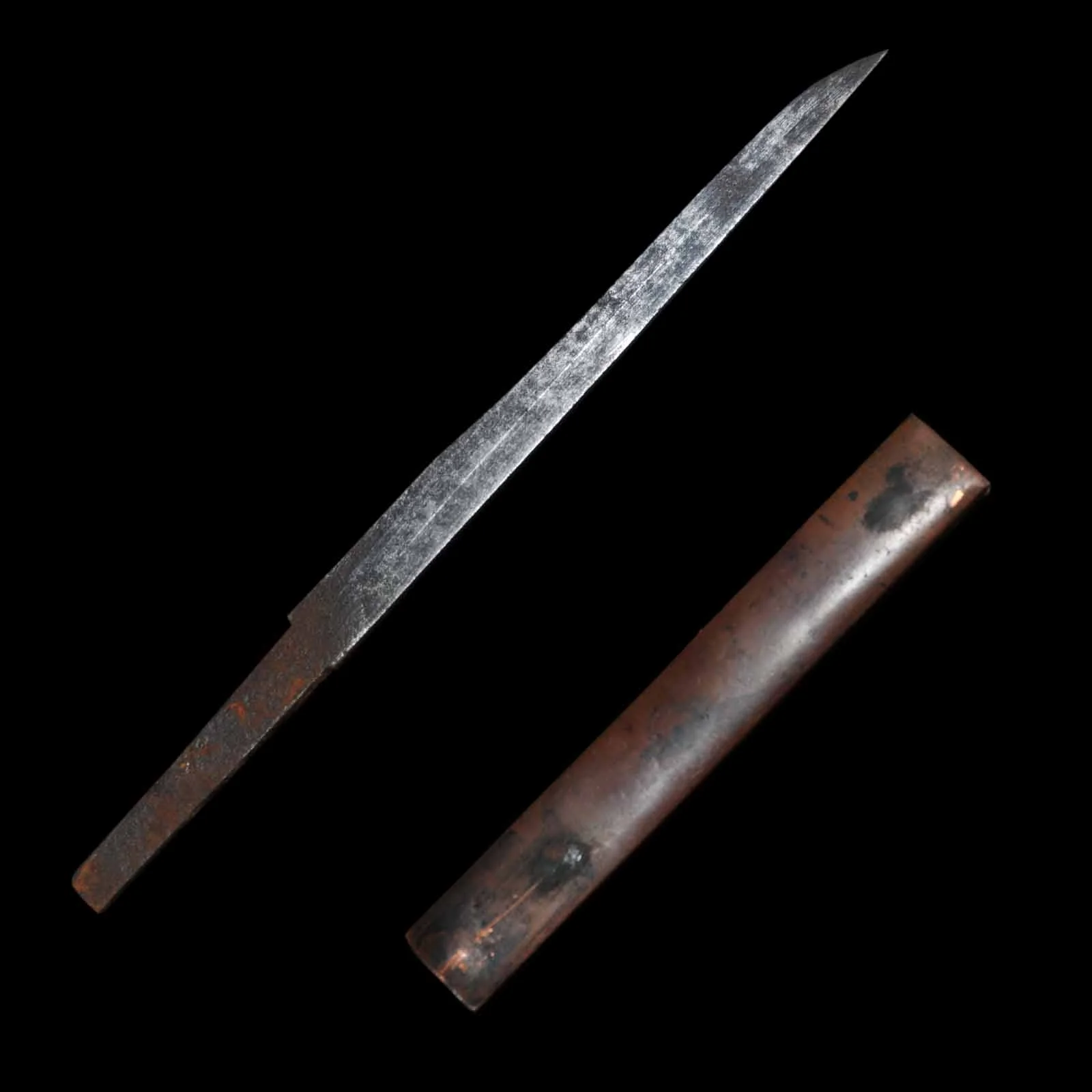 Wakizashi - Mumei(No Signature) - Uchigatana/Shirasaya Koshirae - Ubu Nakago - Koto Era - Tochigi 47517 - Image 35