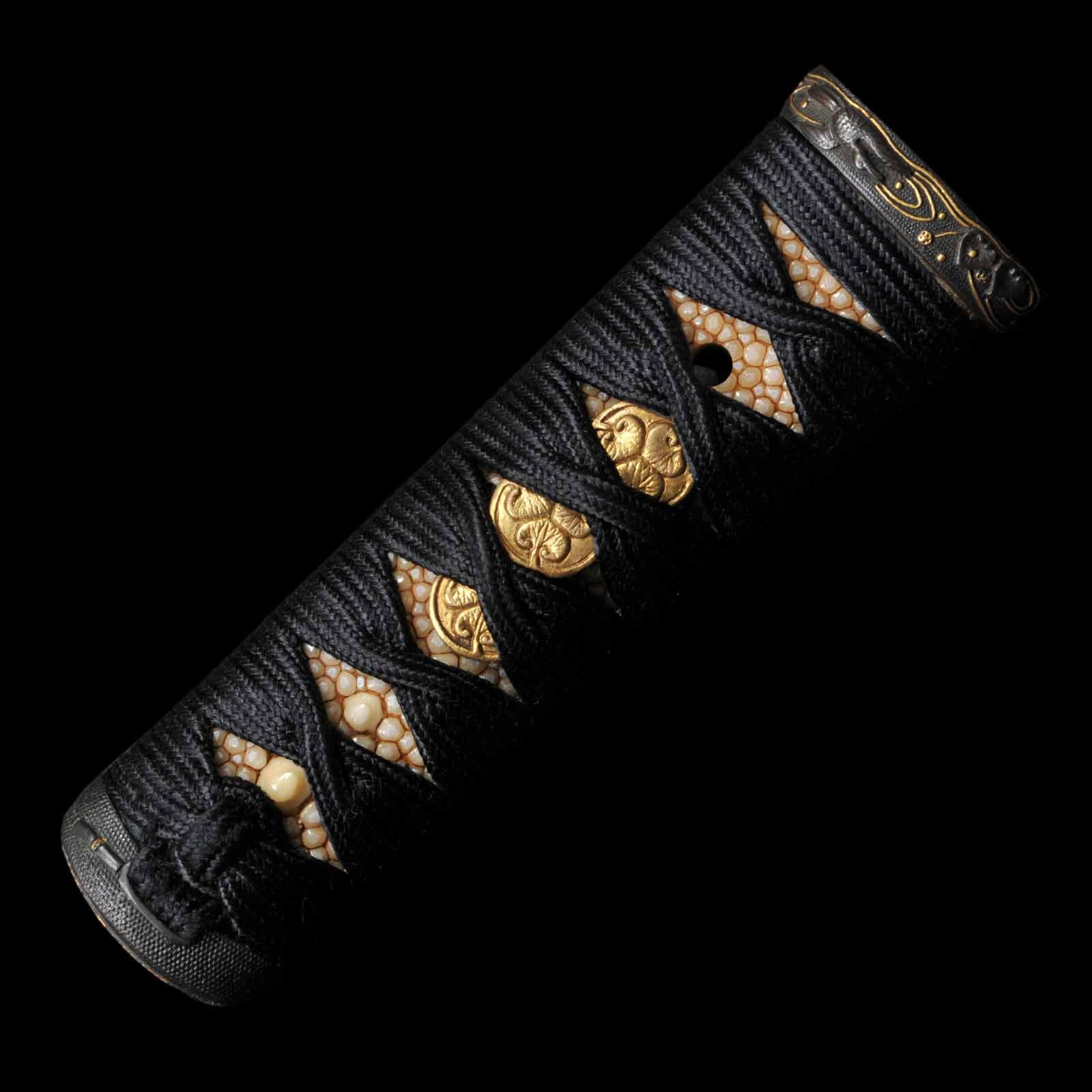 Wakizashi - Ujifusa - Uchigatana Koshirae - Suriage Nakago - Koto Era - Osaka 112528 - Image 13