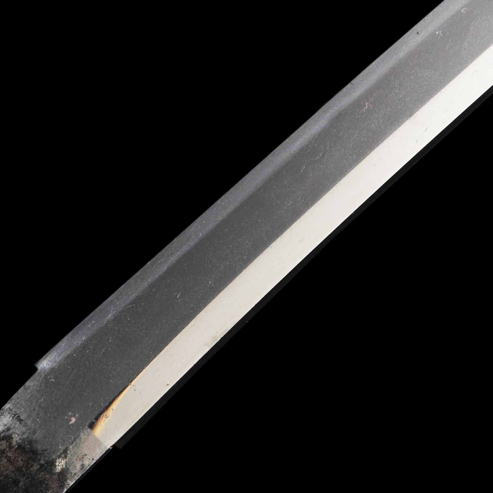 Wakizashi - Yasushige - Uchigatana Koshirae -Ubu Nakago - Koto - Image 6