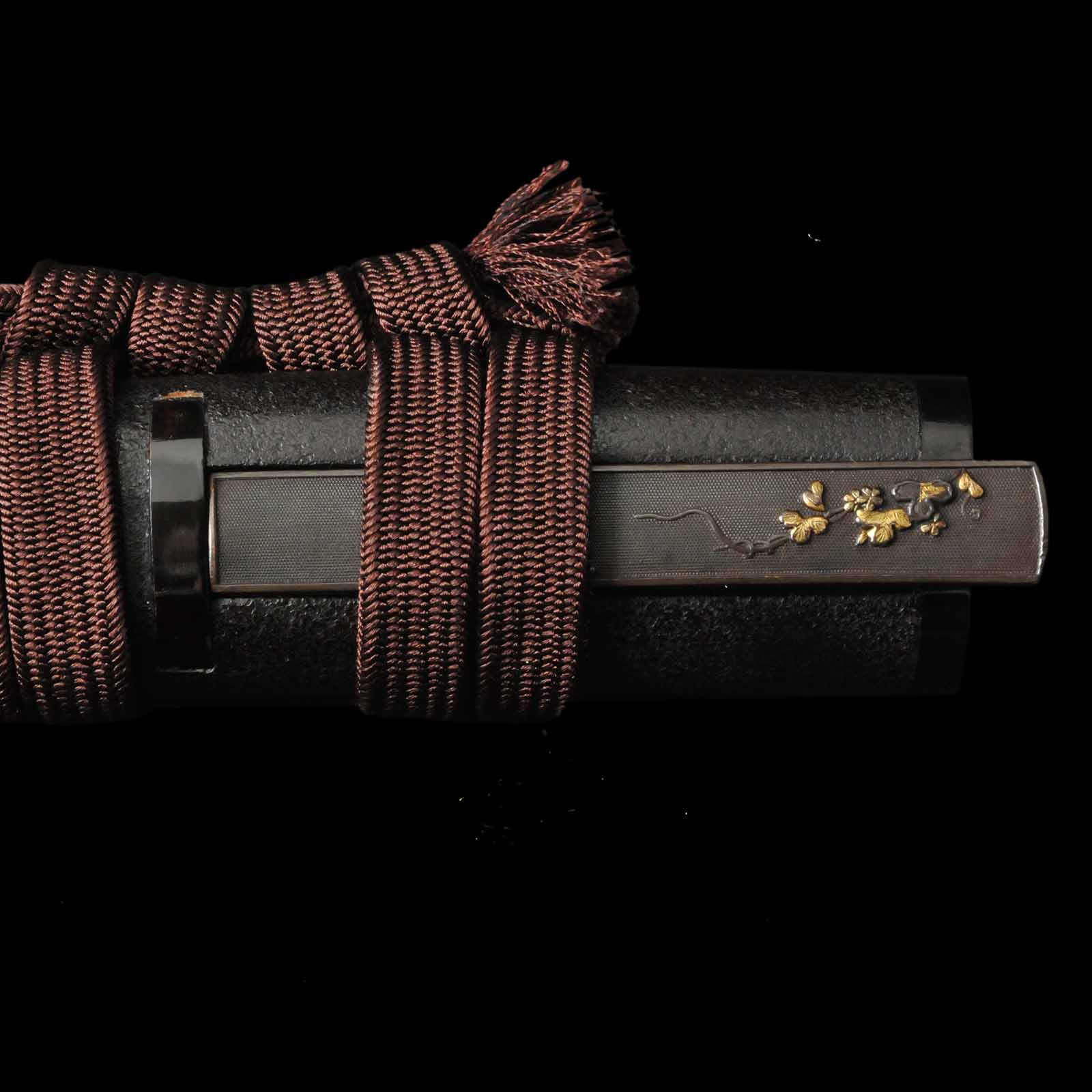 Wakizashi(O-tanto) - Mumei(No Signature) - Uchigatana Koshirae - Ubu Nakago - Shinshinto Era - Osaka 129345 - Image 27